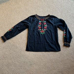 Vintage embroidered blouse XS/S